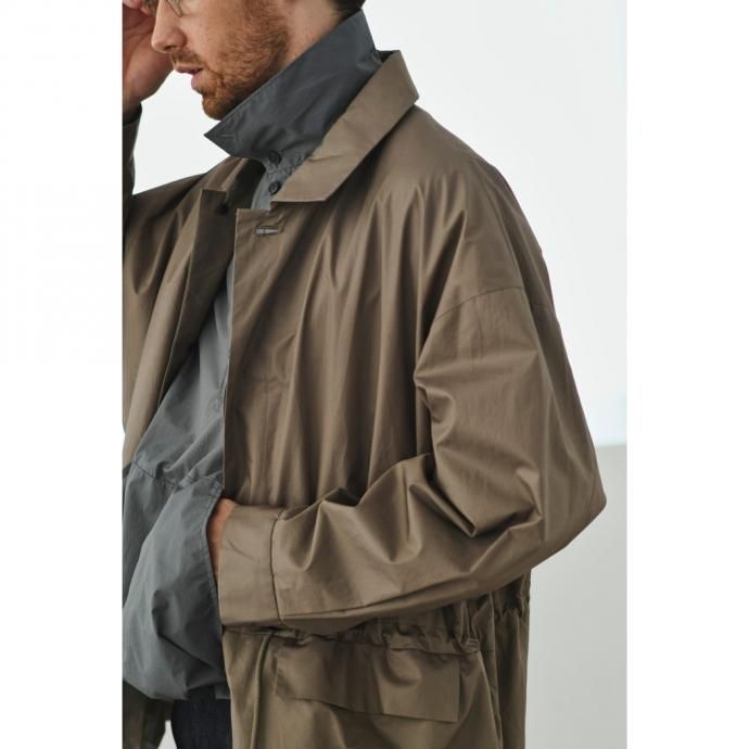 157113207 STILL BY HAND / CO01211 ベンタイル ステンカラーコート - Khaki 02