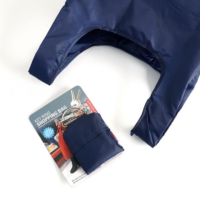 157123563 KIKKERLAND / Key Ring Shopping Bag - Blue キーリング ショッピングバッグ ネイビー エコバッグ<img class='new_mark_img2' src='https://img.shop-pro.jp/img/new/icons47.gif' style='border:none;display:inline;margin:0px;padding:0px;width:auto;' /> 02