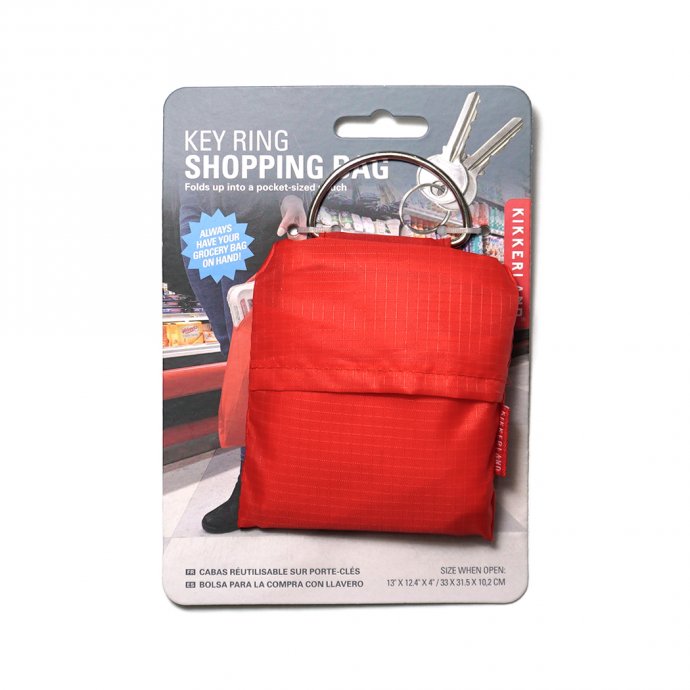 157123589 KIKKERLAND / Key Ring Shopping Bag - Red キーリング ショッピングバッグ レッド エコバッグ<img class='new_mark_img2' src='https://img.shop-pro.jp/img/new/icons47.gif' style='border:none;display:inline;margin:0px;padding:0px;width:auto;' /> 02