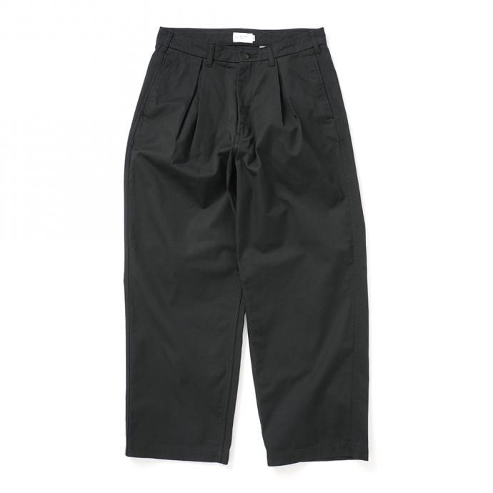 157290410 STILL BY HAND / PT01211 コットンギャバジンパンツ - Black 01