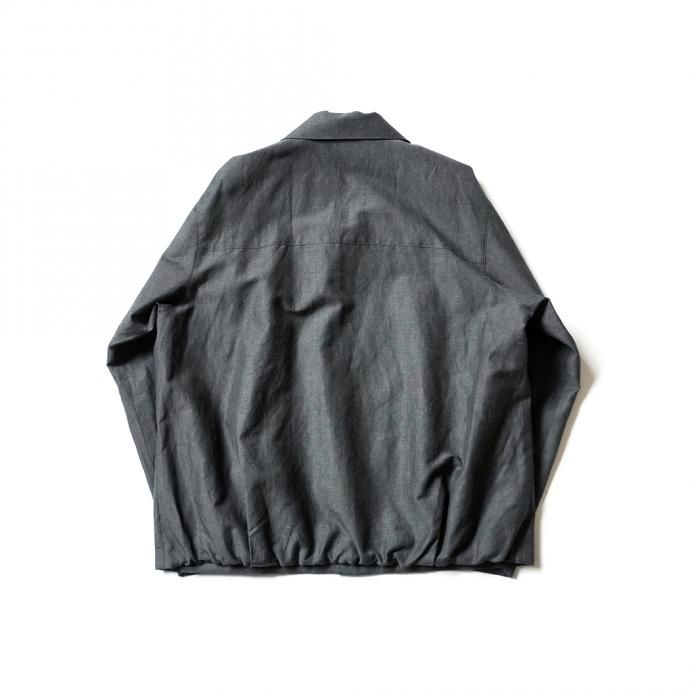 157502191 STILL BY HAND / BL01211 ウールリネン カバーオールジャケット - Charcoal 02
