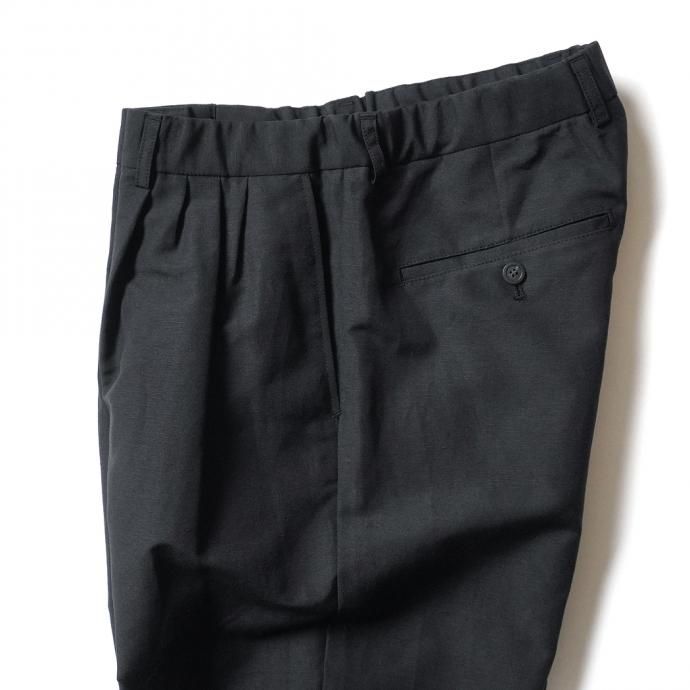 157502525 STILL BY HAND / PT02211 ウールリネン 4タックスラックス - Black 02