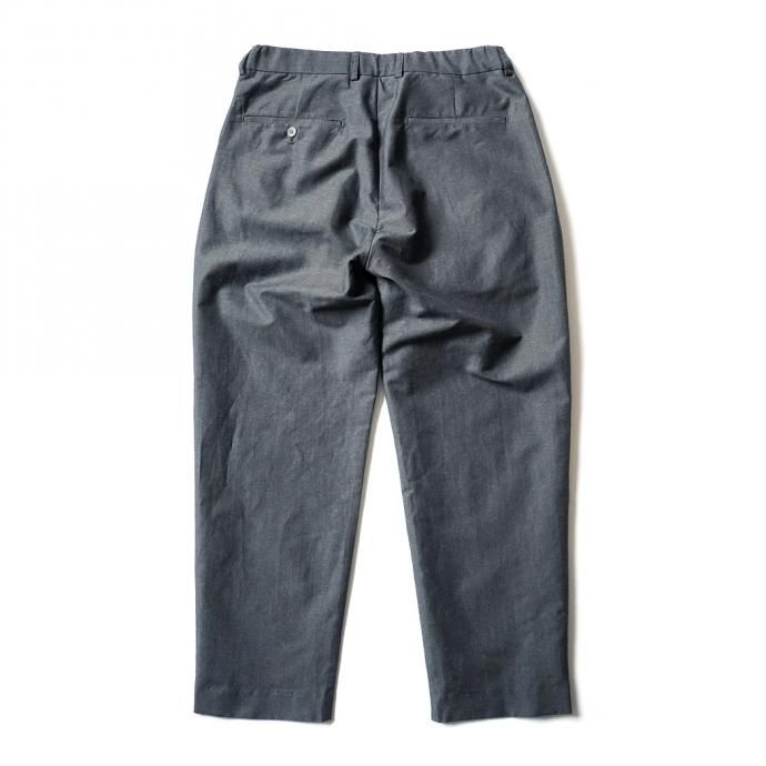 157502618 STILL BY HAND / PT02211 ウールリネン 4タックスラックス - Charcoal 02