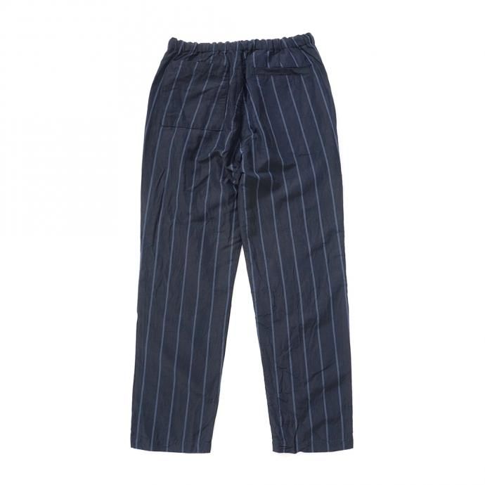 157624755 STILL BY HAND / PT07211 オリジナルストライプ素材 イージーパンツ - Navy Stripe 02