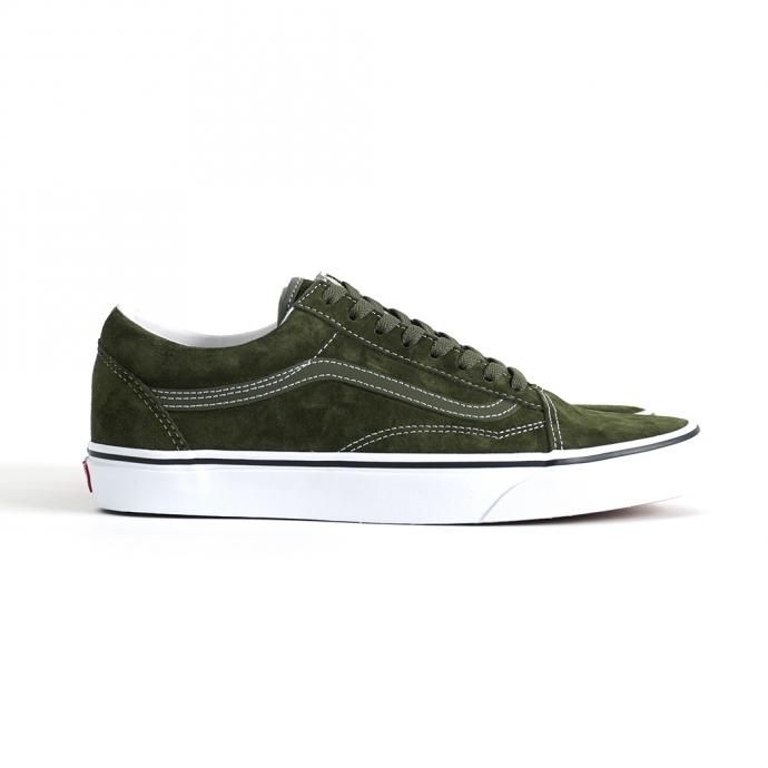 157761879 VANS / Pig Suede Old Skool - Olive / True White ヴァンズ スウェードオールドスクール オリーブ VN0A3WKT4QV 01