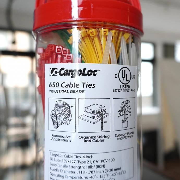 158054812 CargoLoc カーゴロック / 650 Cable Tie ケーブルタイ 結束バンド650本入り 02