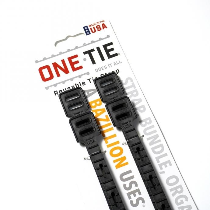158076891 ONE-TIE / ワンタイ 8インチ 4本パック - ブラック 02