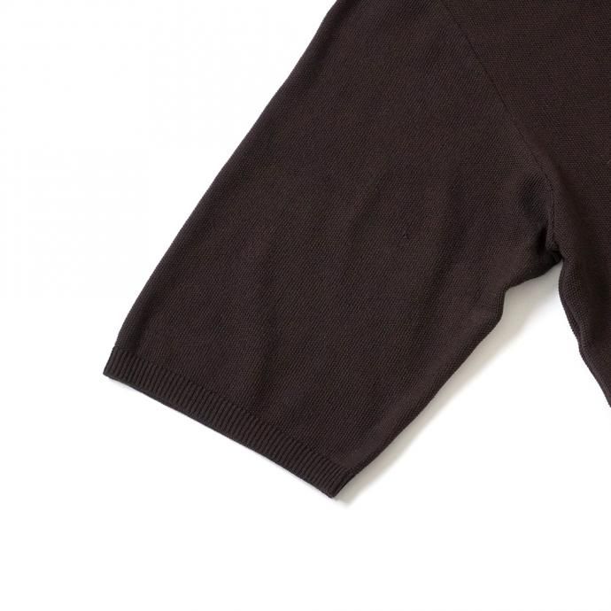 158126465 STILL BY HAND / KN04211 シルク混 ニットTシャツ - Brown 02