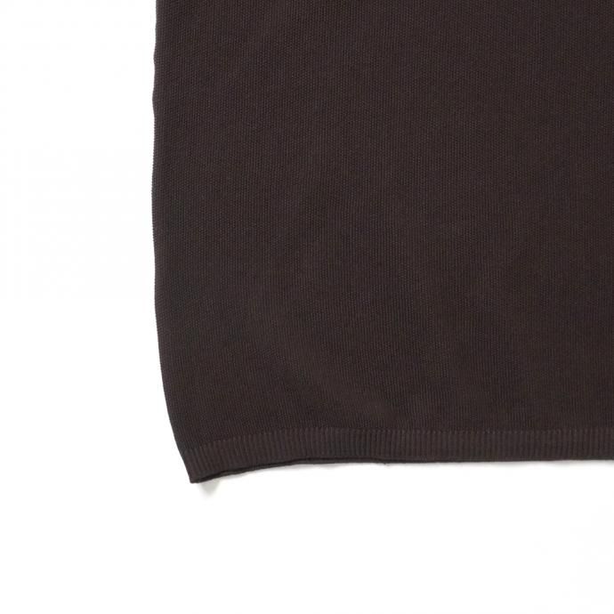158126465 STILL BY HAND / KN04211 シルク混 ニットTシャツ - Brown 02