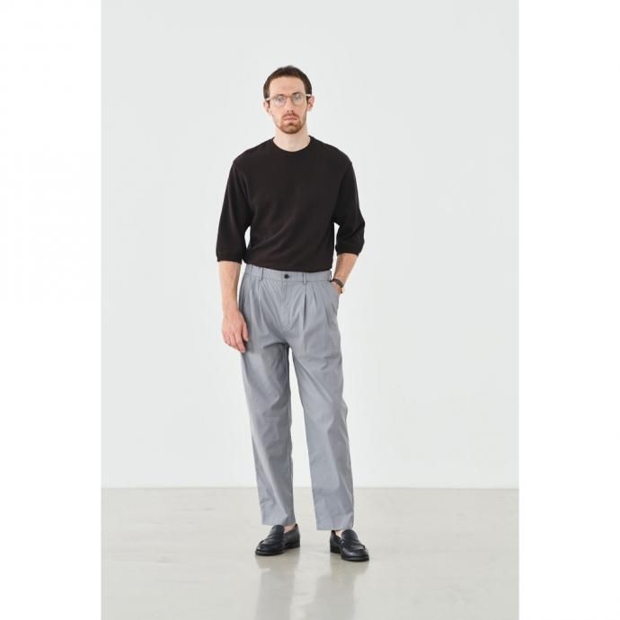 158126465 STILL BY HAND / KN04211 シルク混 ニットTシャツ - Brown 02
