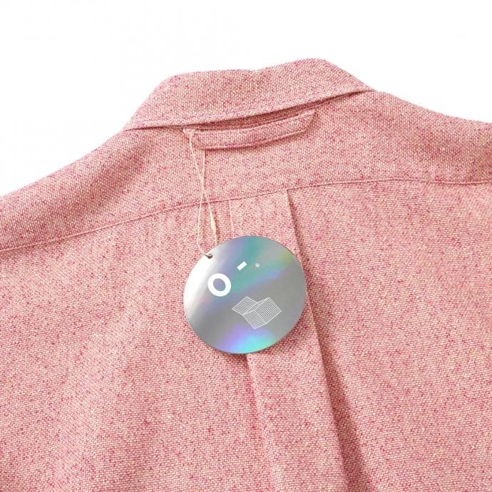 158344862 O-(オー)/ C/S B.D. SHIRT コットンシルクボタンダウンシャツ 21S-05 Heather Red 02