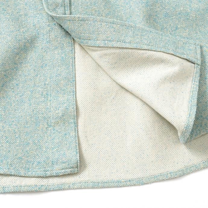 158345195 O-(オー)/ C/S B.D. SHIRT コットンシルクボタンダウンシャツ 21S-05 Heather Blue 02