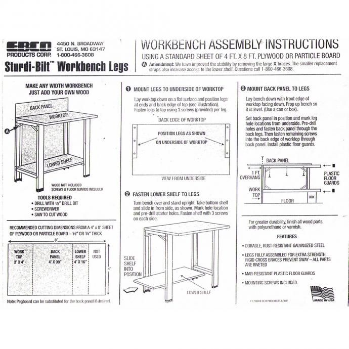 158645114 EBCO / Sturdi-Bilt Work Bench Kits ǥӥȥ٥å<img class='new_mark_img2' src='https://img.shop-pro.jp/img/new/icons47.gif' style='border:none;display:inline;margin:0px;padding:0px;width:auto;' /> 02