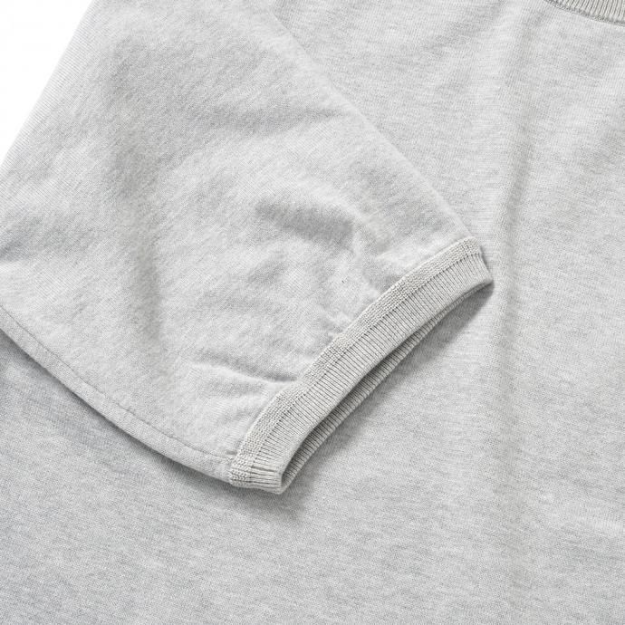 158730865 crepuscule / 2101-007 S/S KNIT - Gray 半袖ニット グレー 02