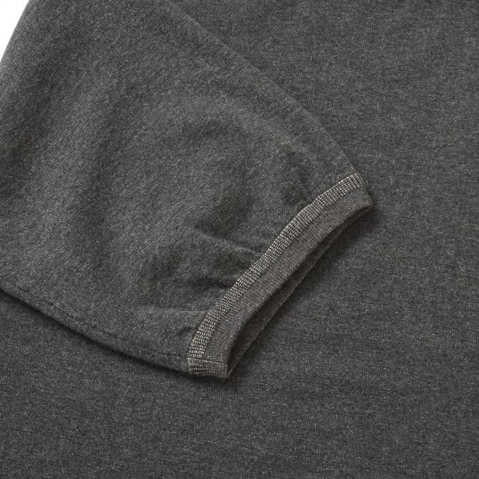 158730910 crepuscule / 2101-007 S/S KNIT - C.Gray×Brown 半袖ニット チャコールグレー×ブラウン 02