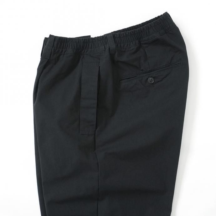 158793515 STILL BY HAND / PT04212 シルク混 ワンタックイージーパンツ - Black 02