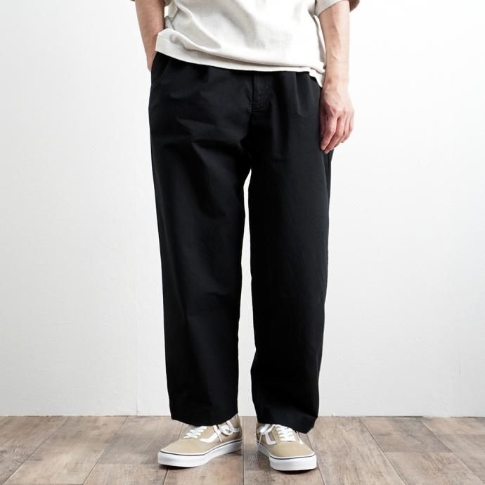 158793515 STILL BY HAND / PT04212 シルク混 ワンタックイージーパンツ - Black 02