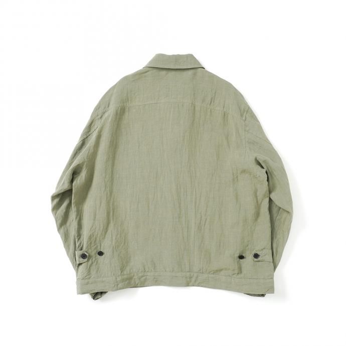 159019858 STILL BY HAND / BL01212 リネンブルゾン - Olive 02