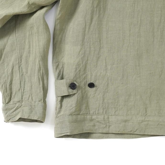 159019858 STILL BY HAND / BL01212 リネンブルゾン - Olive 02