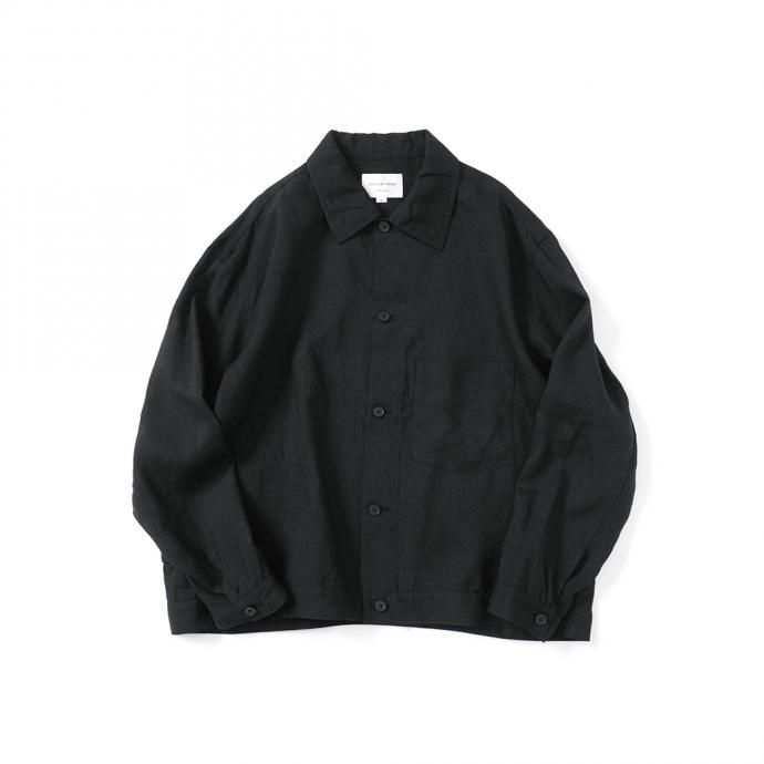 159019889 STILL BY HAND / BL01212 リネンブルゾン - Black 02