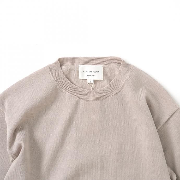 159019985 STILL BY HAND / KN03212 ニットTシャツ - Beige 02