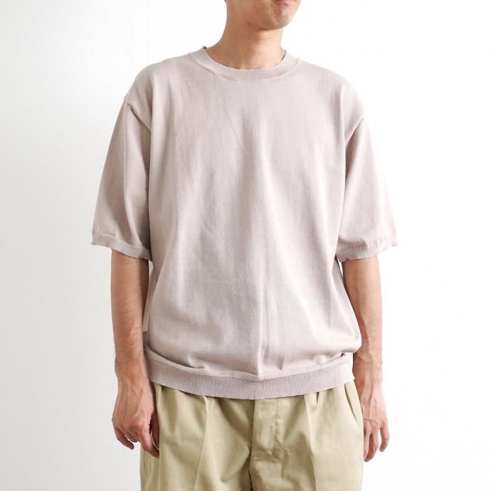 159019985 STILL BY HAND / KN03212 ニットTシャツ - Beige 02
