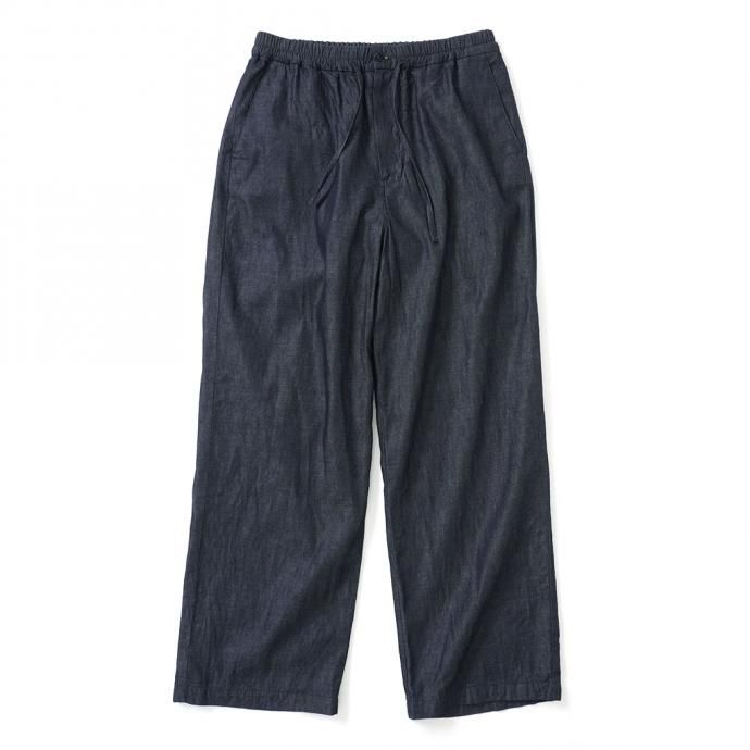 159523558 STILL BY HAND / PT03212 キュプラウール混デニム パジャマパンツ - Navy 01