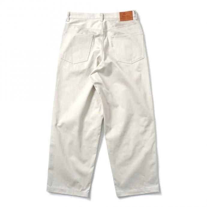 159529804 O-(オー)/ IOS COMFORT CHINOS - Cream コットンサテンパンツ クリーム 21S-11 02