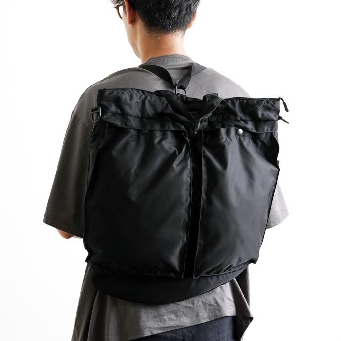 159596243 bagjack / 3way Helmet Bag - Nipo Black バッグジャック ヘルメットバッグ ブラック 01443 02