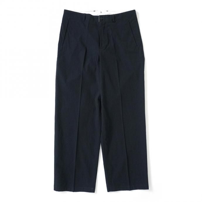 159951701 STILL BY HAND / PT05212 ギャバジン センタープレス スラックス - Dark Navy 01