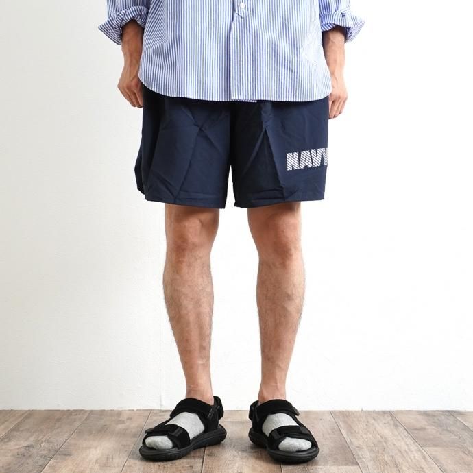 160707989 New Balance / US NAVY PT Uniform Short NY107 デッドストック ニューバランス製 アメリカ海軍 トレーニングショーツ ネイビー<img class='new_mark_img2' src='https://img.shop-pro.jp/img/new/icons47.gif' style='border:none;display:inline;margin:0px;padding:0px;width:auto;' /> 02