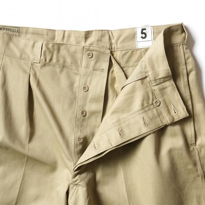 161060419 French Army M52 Chino Shorts デッドストック フランス軍チノショーツ 02