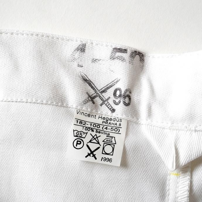 161355845 Deadstock Czech White Cock Pants チェコ軍 / デッドストック コックパンツ ホワイト 02