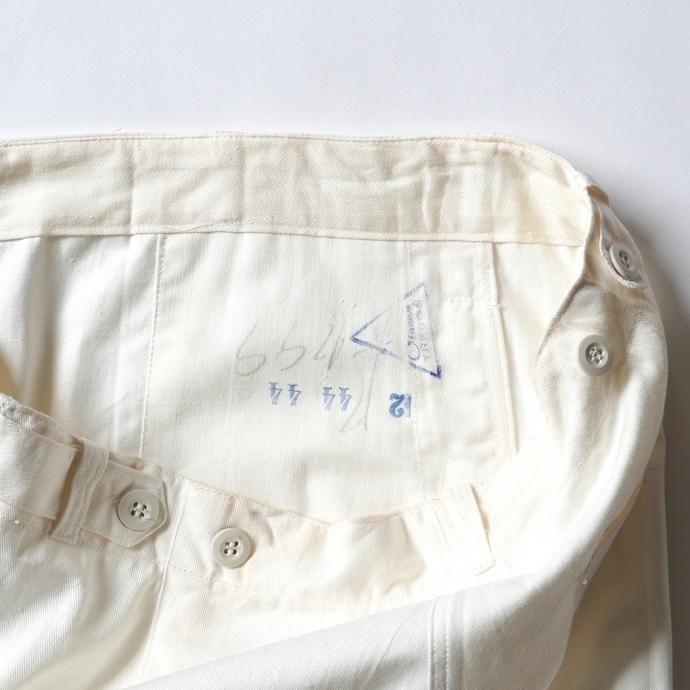161357809 Deadstock Czech Military Work Pants チェコ軍 / デッドストック ワークパンツ ホワイト - 01<img class='new_mark_img2' src='https://img.shop-pro.jp/img/new/icons47.gif' style='border:none;display:inline;margin:0px;padding:0px;width:auto;' /> 02