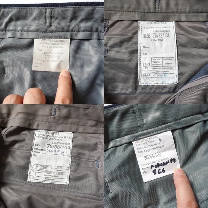 161358072 Used RAF No.2 Dress Trousers イギリス空軍 / ロイヤルエアフォースドレストラウザーズ ネイビー 02