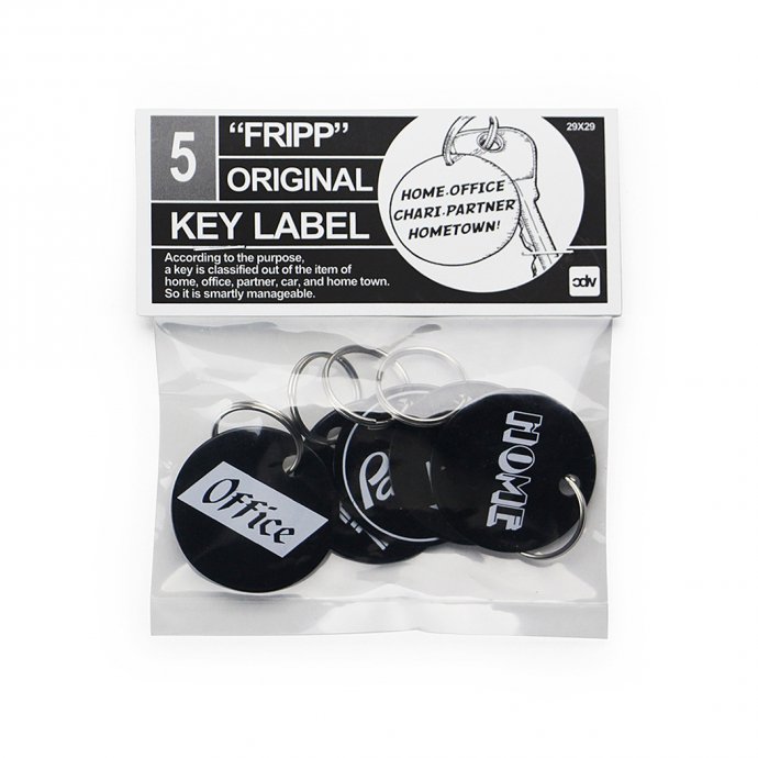 161700254 CANDY DESIGN & WORKS / Fripp Original Key Label CK-12 キーラベルセット - Black 01