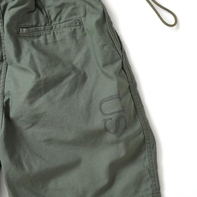 161798192 Hexico / Deformer Drawstring Short Pant Ex. U.S. Military Bags Barracks Deadstock リメイクショーツ - サイズ1-07 02