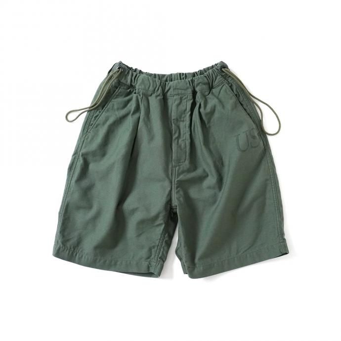 161798465 Hexico / Deformer Drawstring Short Pant Ex. U.S. Military Bags Barracks Deadstock リメイクショーツ - サイズ2-09 01