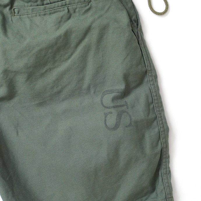 Hexico ヘキシコ / Deformer Drawstring Short Pant Ex. U.S. Military Bags  Barracks Deadstock ランドリーバッグリメイクショーツ - サイズ2-10