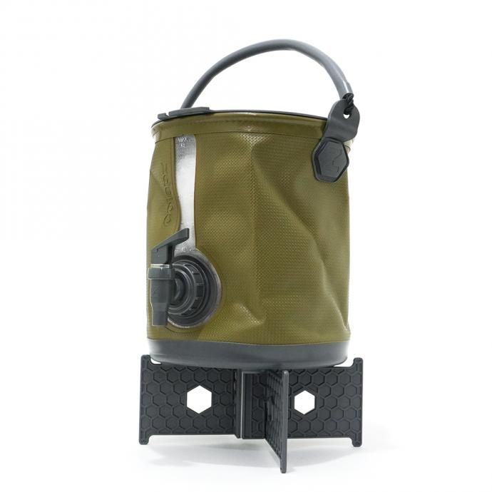 161971295 Colapz Collapsible Water Carrier & Bucket 2 in 1 Kit - Olive コラプズ コラプシブルバケツ/ウォーターディスペンサー オリーブ 01