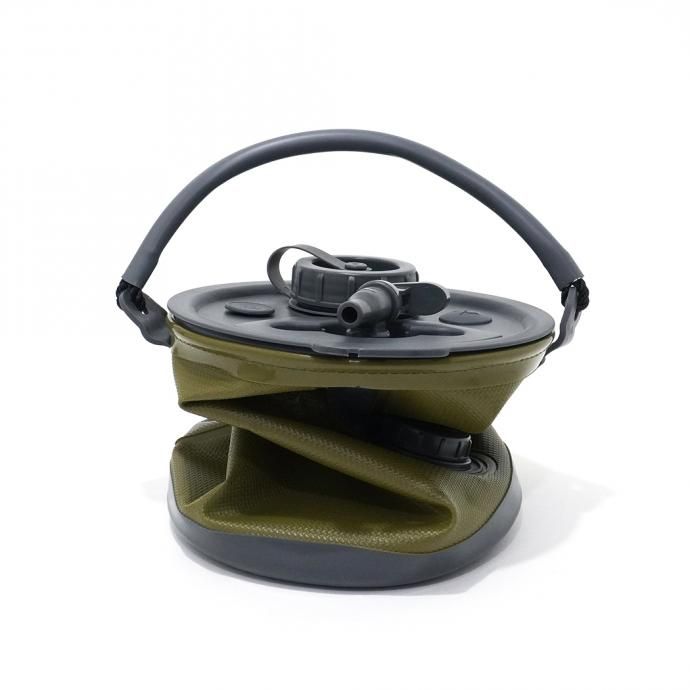 161971295 Colapz Collapsible Water Carrier & Bucket 2 in 1 Kit - Olive コラプズ コラプシブルバケツ/ウォーターディスペンサー オリーブ 02
