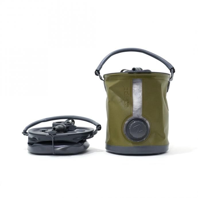 161971295 Colapz Collapsible Water Carrier & Bucket 2 in 1 Kit - Olive コラプズ コラプシブルバケツ/ウォーターディスペンサー オリーブ 02