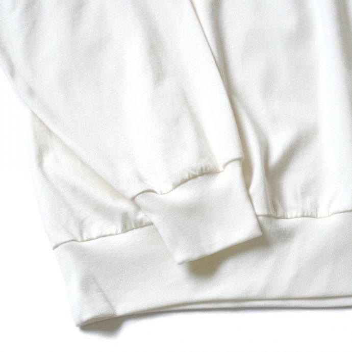 162159592 blurhms ROOTSTOCK / Silk Cotton 20/80 Crew-neck BIG L/S - Off シルクコットンクルーネックカットソー ROOTS2107F21 02
