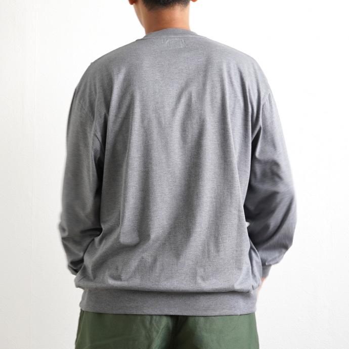 162159592 blurhms ROOTSTOCK / Silk Cotton 20/80 Crew-neck BIG L/S - Off シルクコットンクルーネックカットソー ROOTS2107F21 02