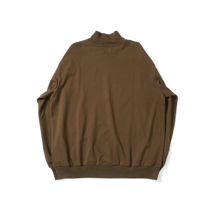 162159924 blurhms ROOTSTOCK / Silk Cotton 20/80 High-neck BIG L/S - KhakiBrown シルクコットンハイネックカットソー ROOTS21F15 02