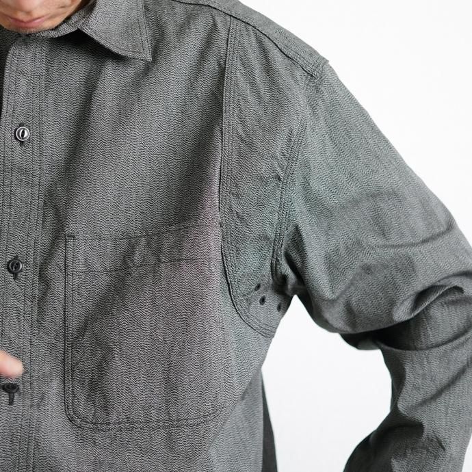 blurhms ROOTSTOCK / Classic Chambray Work Shirt - TwistBlack ROOTS21F7  シャンブレーワークシャツ