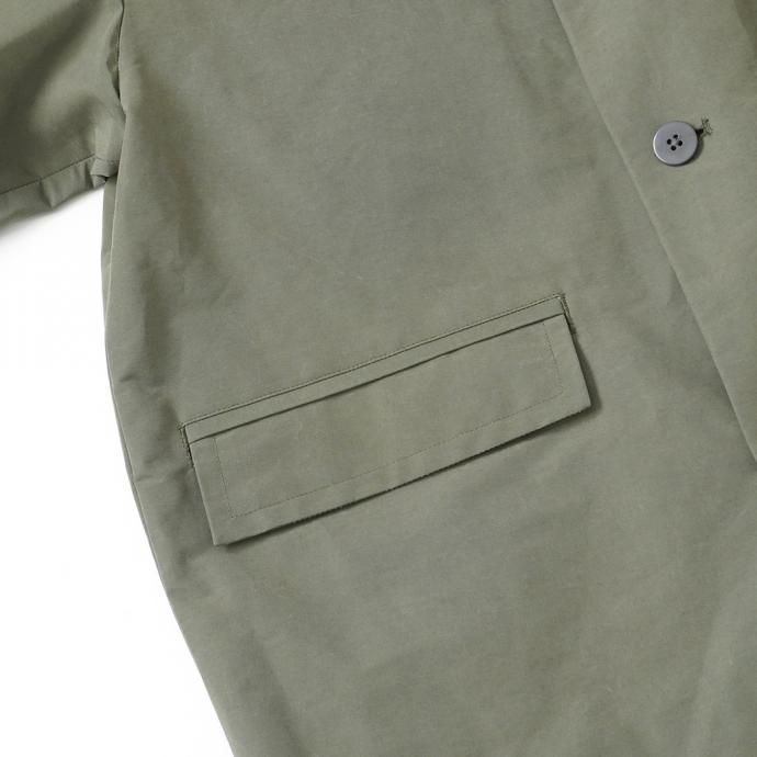 162219156 STILL BY HAND / CO01213 ラペルドコート - Olive 02