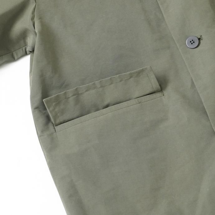 162219156 STILL BY HAND / CO01213 ラペルドコート - Olive 02