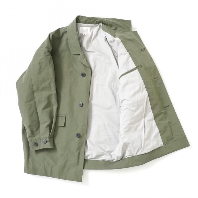 162219156 STILL BY HAND / CO01213 ラペルドコート - Olive 02