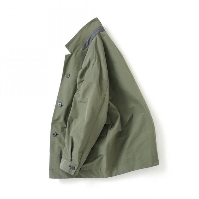 162219156 STILL BY HAND / CO01213 ラペルドコート - Olive 02